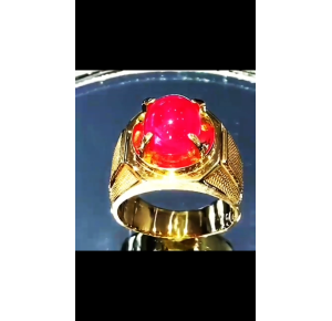 Nhẫn Nam ruby thiên nhiên