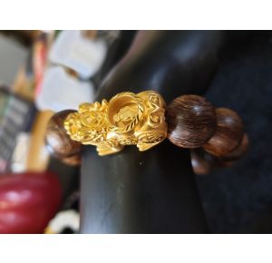 Trầm phối tỳ hươu vàng 24k