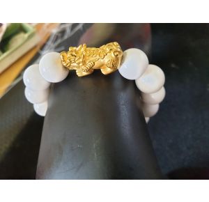 Đá vôi trang phối tỳ hươu vàng 24k