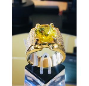 Nhẫn nam hột chủ citrin vàng