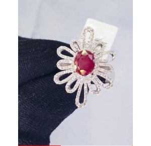 Nhẫn võ xoàn HC ruby thiên nhiên 6.2mm