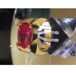 Nhẫn ruby nam 1.5