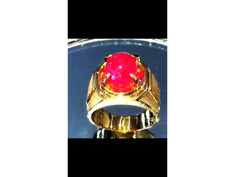 Nhẫn Nam ruby thiên nhiên