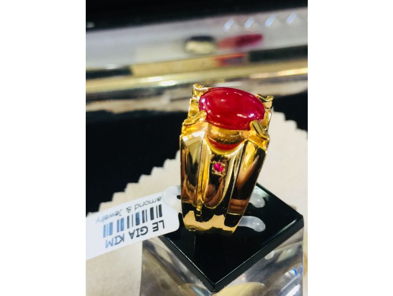 Nhẫn ruby yên Bái nam