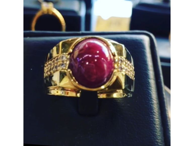 Nhẫn Nam hột ruby