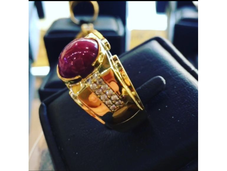 Nhẫn Nam hột ruby