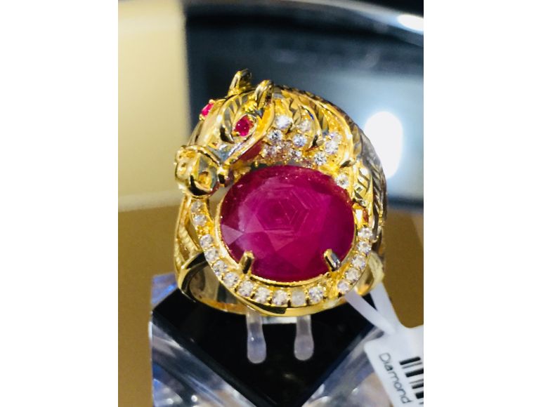 Nhẫn nam phối ruby