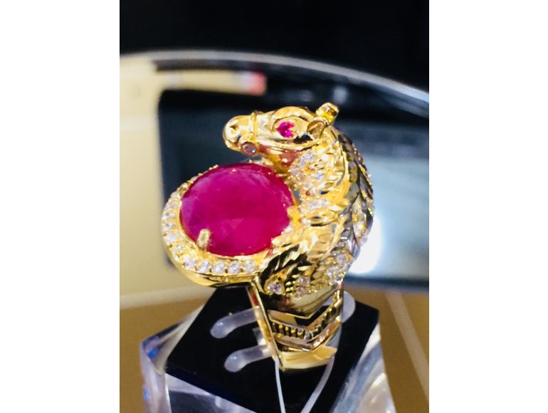 Nhẫn nam phối ruby