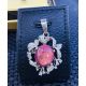 Mặt đá ruby hoa văn