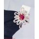 Nhẫn võ xoàn HC ruby thiên nhiên 6.2mm