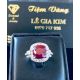 Nhẫn xoàn-hột chủ ruby.